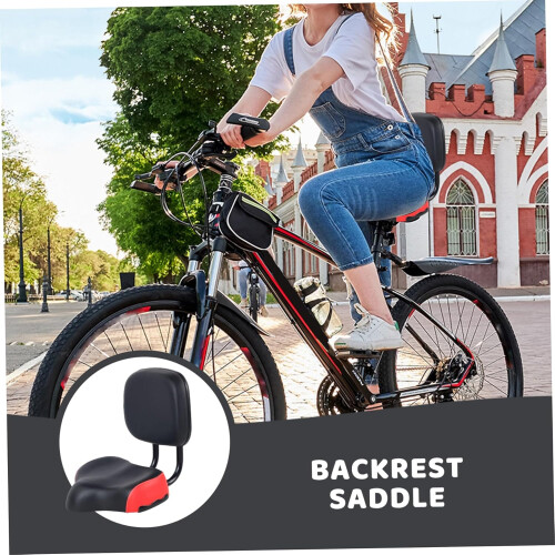 bicycle seat with backrest, soft 1