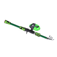 Fishing Poles, Telescopic Rod and Reel, Spinning Rod Saltwater 165cm Fibreglass