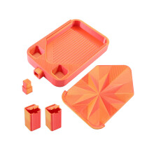 Sturdy Plastic Tray Facilitates Easy Cleaning In Art-golden red