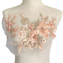 Embroidered Sequins Flower Sewing Patches for-Bloody Teeth