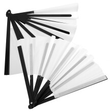 Pack of 2 Sublimation Blank Fans: Foldable Hand Fan for DIY, Crafts, Travel, Gifts