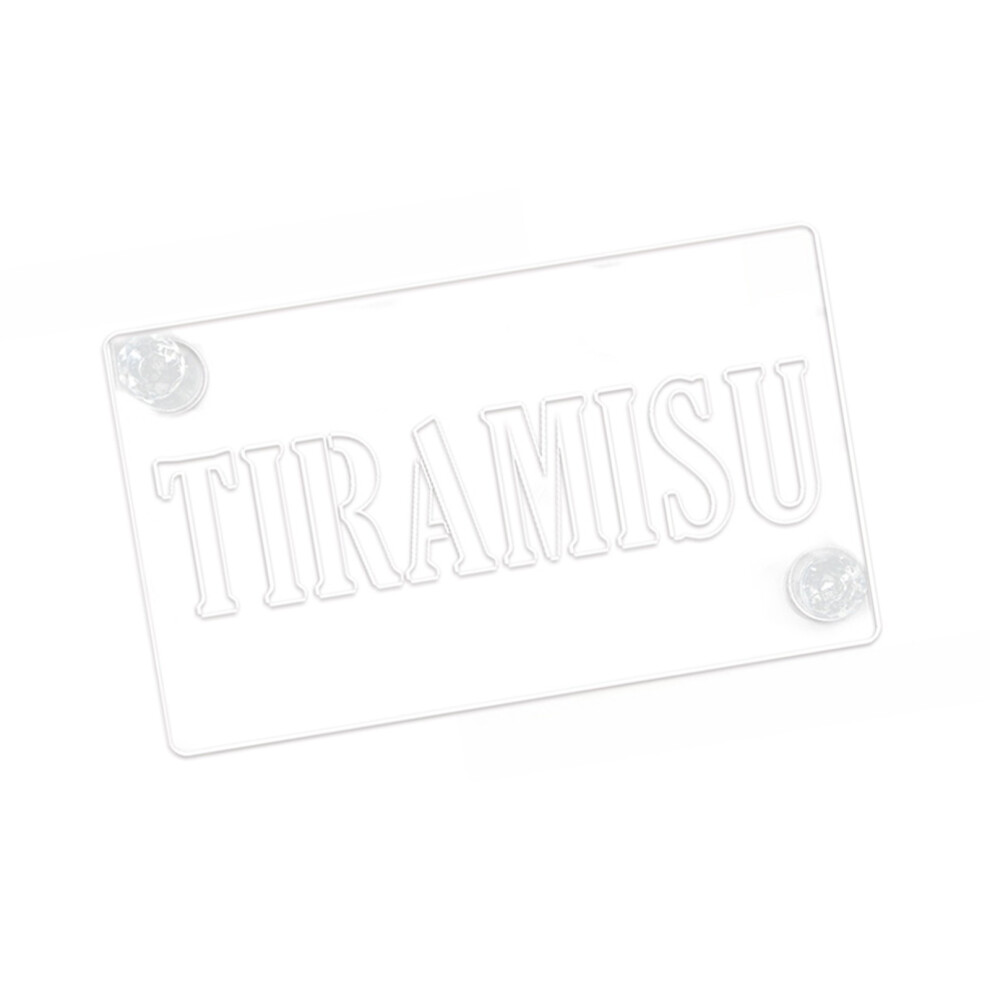 Cake Decorating Stencil Tiramisu Template Baking Lover-type A