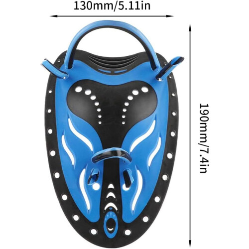 Swimming Paddle Power Hand Paddles Swimming Training Tools for  Blue Adjustable 1