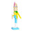 Wooden Handcrafted Easter Rabbit Nutcrackers-Yellow bodied blue 1