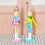 Wooden Handcrafted Easter Rabbit Nutcrackers-Yellow bodied blue 7