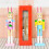 Wooden Handcrafted Easter Rabbit Nutcrackers-Yellow bodied blue 6