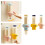 Durable Dopamine Paper Cup Dispenser Organizers Compact-Yellow 4