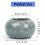 Strong Ceramic Vase Planter With 300ml-Grey white  variant 4
