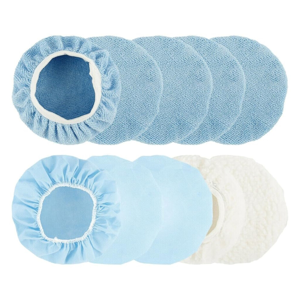 10Pcs/Set Car Buffer Polishing Pads Bonnet Microfiber Baxer Bonnet Bonnet Polishing Pad 9412369582751