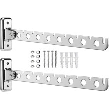 Cintres pivotants pour buanderie, crochets porte-manteaux robustes et élégants en acier inoxydable, gain de temps, installation facile pour