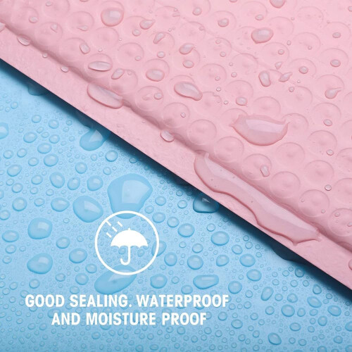 Pink Holographic Mailers, Poly Bubble Padded Envelopes, 18x23cm 100pc 1