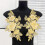 Embroidered Sequins Flower Sewing Patches for Creative-Black 5
