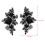 Embroidered Sequins Flower Sewing Patches for Creative-Black 4
