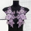 Embroidered Sequins Flower Sewing Patches for Creative-Black 7