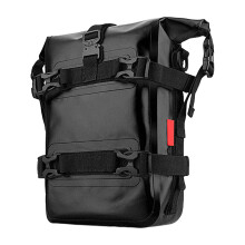 Multifunctional motorcycle bag motorcycle luggage 8L motorcycle pannier saddlebags luggage rack bags tail bag rear wheel bag, black/yellow/green8L
