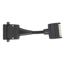 Connettore per presa rimorchio da 7 pin piatto maschio a 12 pin femmina, adattatore per rimorchio per veicoli commerciali a 12 V, connettore