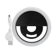 Miglioratore di selfie: alimentato a batteria ricaricabile, design ad anello luminoso per un lifting tridimensionale del viso, illuminazione morbida,