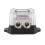 Car Amplifier Audio Splitter w/ Power Distribution Block, 0GA Input 4GA Output Solid Brass Connector 4 Multi Car Amp Systems Featuring Easy 1