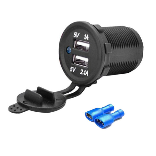 Φορτιστής USB με θύρες PD3.0 και δύο θύρες QC3.0, ενσωματωμένο διακόπτη κουμπιού