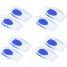 Taloneras cómodas, inserciones de gel de silicona amortiguadoras para aliviar el dolor, soporte para el talón en casos de tendinitis de Aquiles,