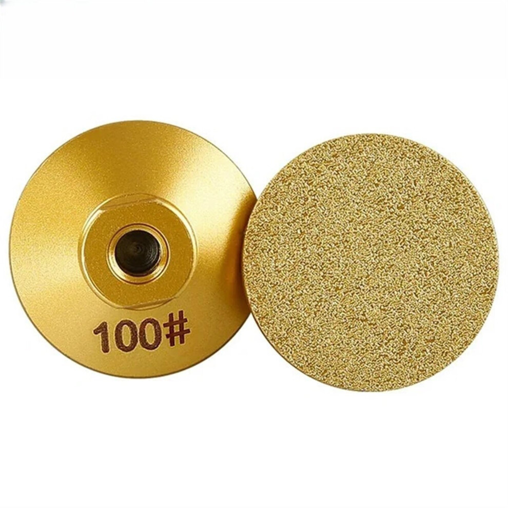 1Pc 50Mm M10 Rhinestone Brazed Edge Profile Grinding Wheel 45/60/100Grit Angle Grinder Grinding Wheel For Angle Grinder 9426802056976