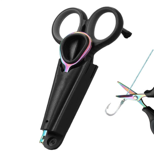 Fishing Pliers  Robust, NonSlip Braid Scissors, Multifunctional Line Cutter