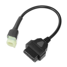 Câble adaptateur de diagnostic dédié convertissant OBD2 en 4 broches pour la détection des pannes de motos (adaptateur 6 broches/16 broches