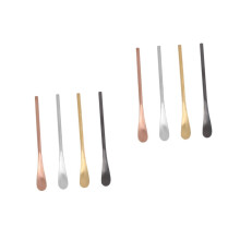 2 pieces of stirring sticks for long stirring spoons rose gold for cocktails tea and desserts reusable and durable 4 pieces 2