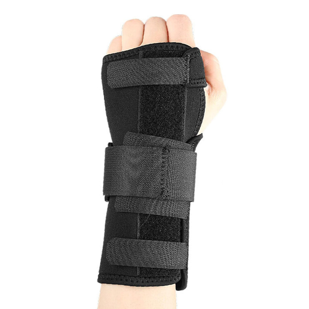 Breathable Wrist Support Brace Built In Metal Splint Left hand