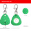 Easy to Install Silicone Triangle LED Charm for Night Dog-Red 3