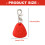 Easy to Install Silicone Triangle LED Charm for Night Dog-Red 5