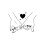 Valentinstag schwarzes Herz Wandtattoo einfache Installation-3 1