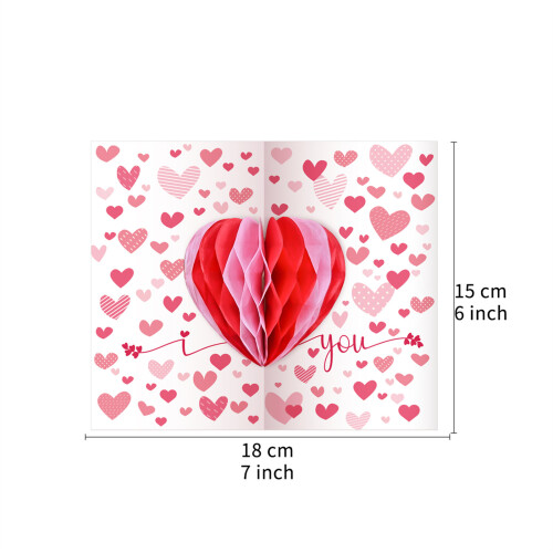Handmade 3D Greeting Card with Envelope Invitation Card for 2