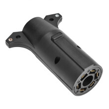 Adattatore per cablaggio camper con presa rotonda a 7 vie, connettore per luci del rimorchio con supporto per freni elettrici, connettore per