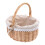 Ελαφρύ και φορητό ψάθινο καλάθι, διπλές λαβές με δυνατότητα πτώσης, υφαντό καλάθι 2