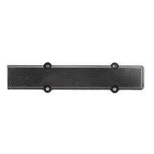 Cubierta de cables de bujía compatible con motor VTEC, estilo fibra de carbono, aluminio billet anodizado negro, logotipo grabado al ácido,