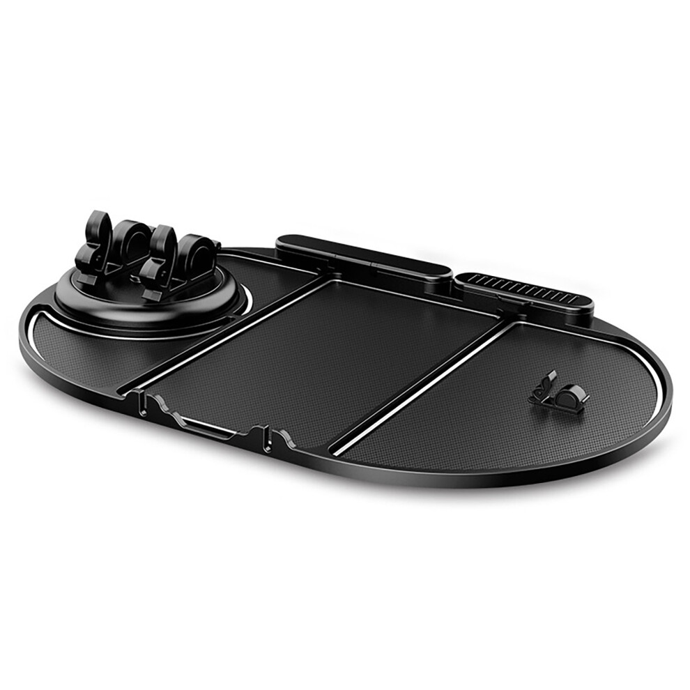 Anti Slip Phone Pad Dashboard Mat 4-In-1 Multifunctional Car Storage Tray With 360 Degree Rotatable Holder Non-Slip Gel Pads For Phones Sunglasses Key 9486358067437