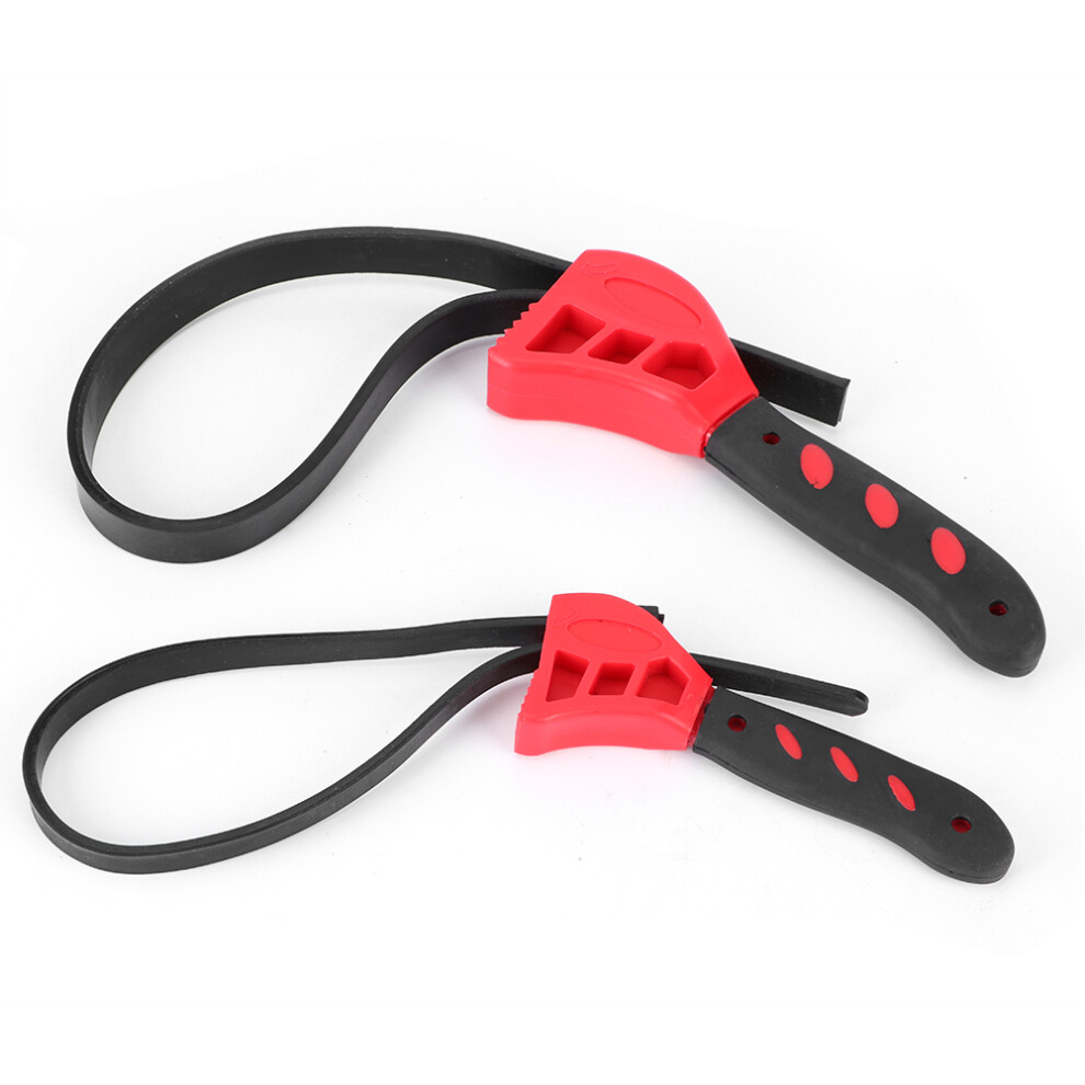 Oil Filter Wrench Adjustable Strap Wrench Set Reinforced Rubber Bottle Opener Jar Openers Tool Kit Versatile Use Tough Plastic Handles Easy To Use 9139052895423