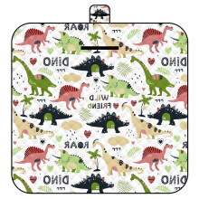 Picnic blanket 2mx2m (Dinosaur) Large foldable waterproof for camping, garden beach