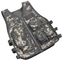 Kinderweste, camouflage vest with adjustable pockets, Oxford fabric for outdoor sports, one size