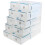 Space-Saving Collapsible Storage, Non-Toxic Polypropylene Clear Shoe Boxes, Portable, Buildable, 10 Pcs, Stackable with Drawer, Easy Assembly, See Ins 2