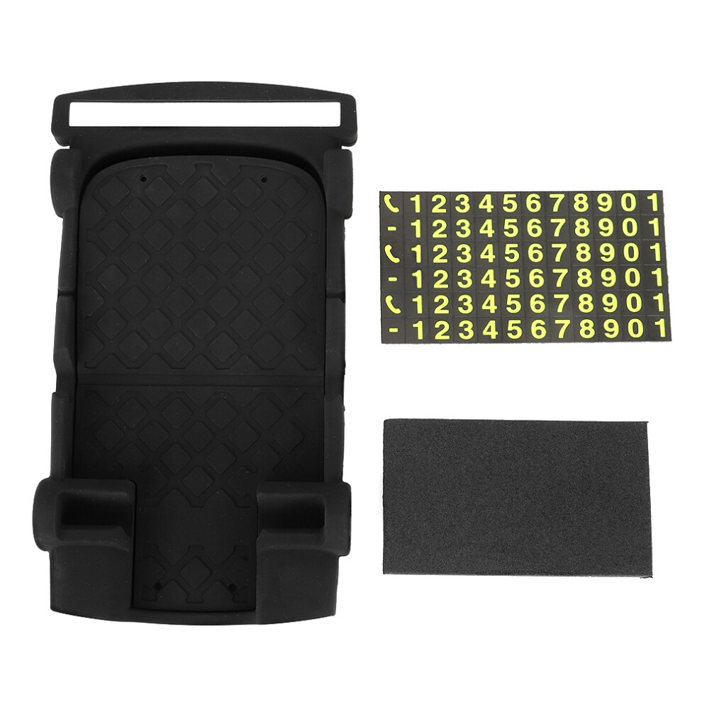 Dashboard Phone Holder Non Slip Mats Heat Resistant Up To 120C Extra Storage Space For Car Interior With Concave Cable Compartment 9139052903395