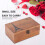 Sewing Box, Multifunctional Vintage Wooden Sewing Box, Needle Thread Storage Case, DIY Sewing Knitting Tool (Tower Pattern Empty Box) 5
