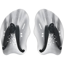 Contour Swim Paddles Hand, Swim Training Hand Paddles with Adjustable Straps, Swimming Hand Paddles for Women and Men Grey Normal Size