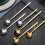Teaspoon Spoon Cocktail Spoon Kitchen Stirring Gift  Stirring Spoon Gold L 5
