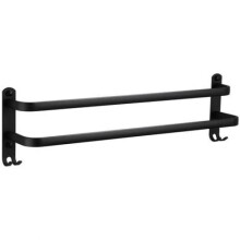 Design de scară în trepte cu trei niveluri pentru baie, suport de prosoape cu aspect minimalist modern cu cârlige multifuncționale, suport de