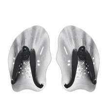 Swimming Hand Paddle – Pack of 2, Training Accessories with Strap Silver
