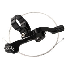 Bicycle Seat Post Lever Control Seat Tube Adapter Made of High Strength Alloy Adjustable Seatpost Damper for Road Bike Accessories all Black