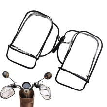 Lenkermähere fr Fahrräder  wasserdichte winddichte Leder Motorrad Lenkerabdeckung