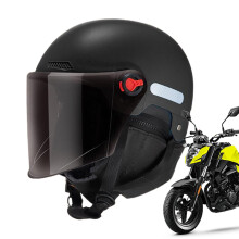 Winter Helmet for Men, Road Bike Helmet Windproof, Removable Hearing Protection, High Resolution Lenses